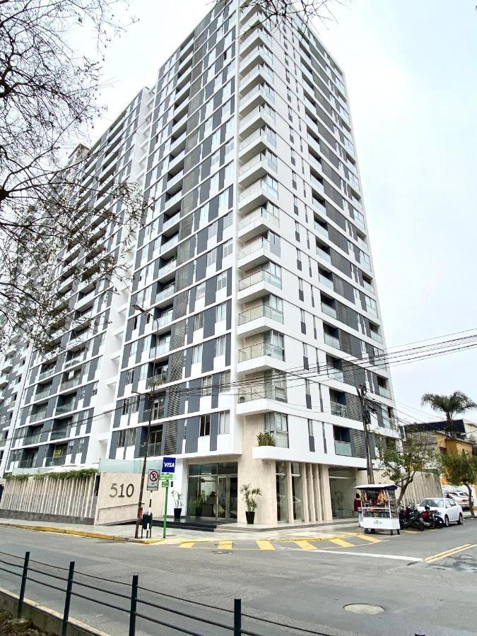 Hermoso Apartamento Con Piscina Miraflores- Canvas Lima Zewnętrze zdjęcie
